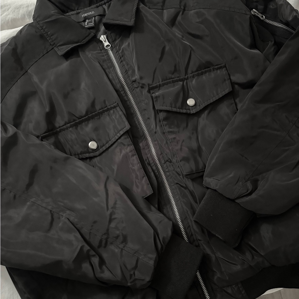 Women’s Black Bomber Jacket
